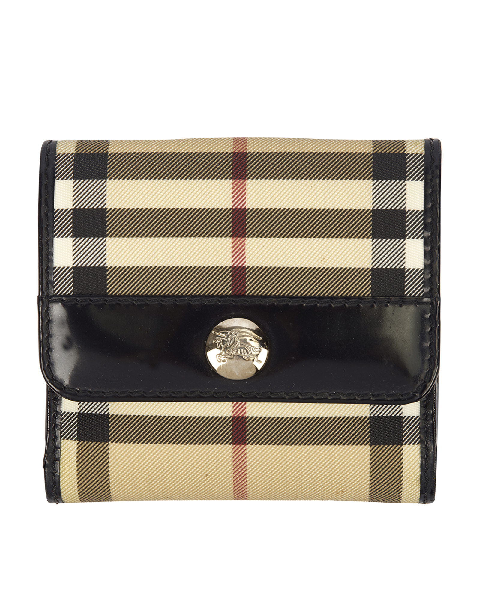 Burberry nova check wallet best sale